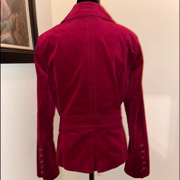 Talbots Women’s Red Suede Peacoat - Picture 4 of 6